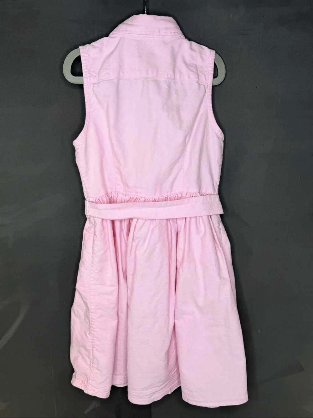 Ralph Lauren Sleeveless Pink Fit And Flare Dress Little Girls Size 8 100% Cotton